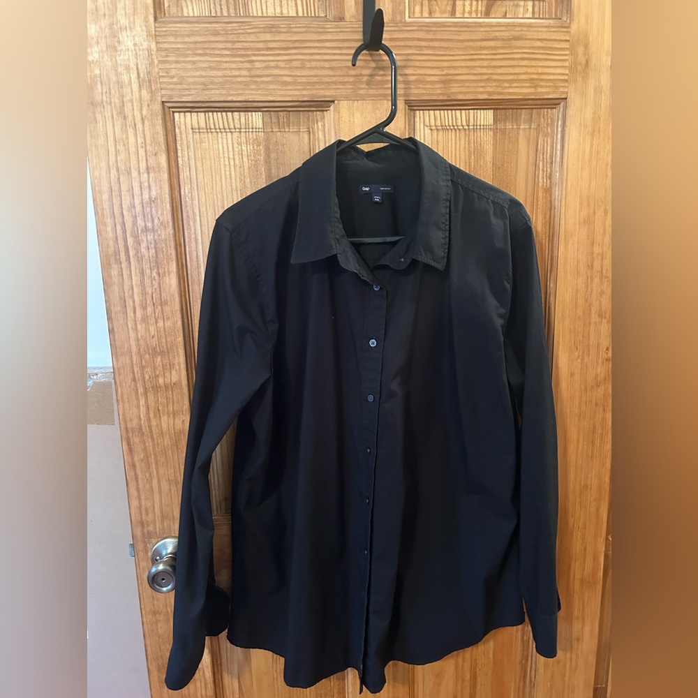 Women’s Gap tailored shirt, black, size XXL